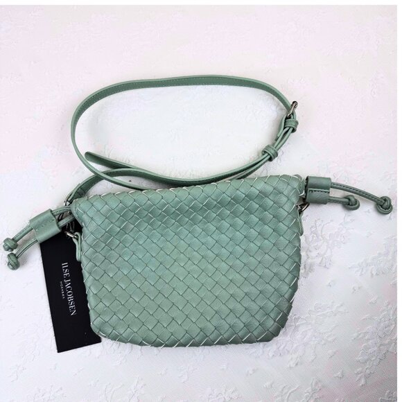Ilse Jacobsen Woven Crossbody Bag Sea Foam Green NWT - Picture 2 of 10